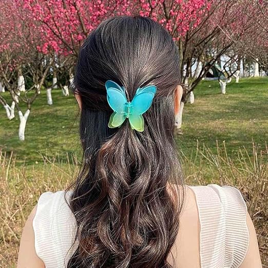 Vibrant Butterfly Hair Clips