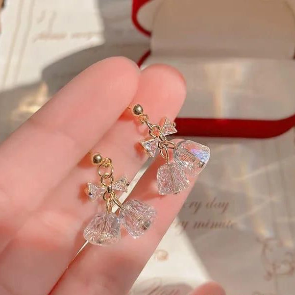 Diamond Rose Earrings