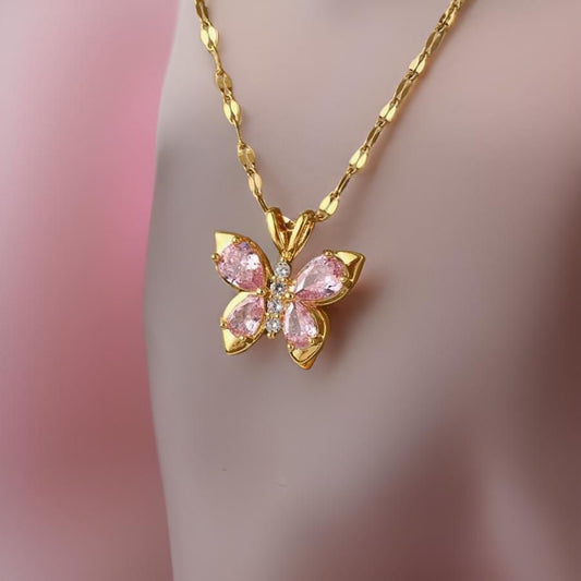 Blush Wings Necklace