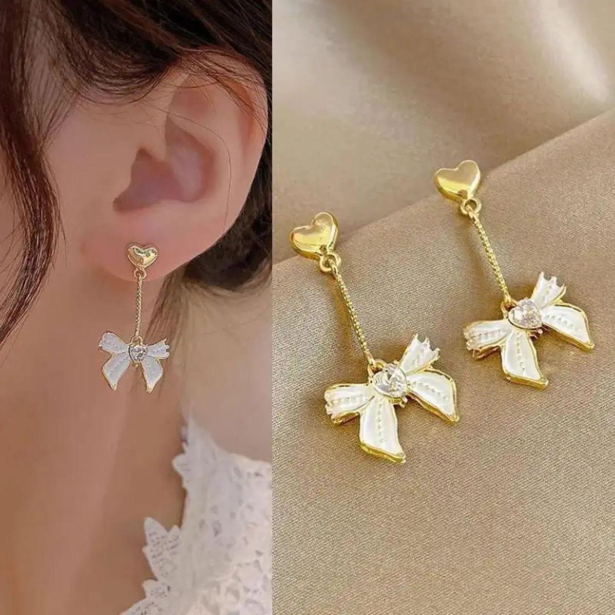 Golden Ribbon Earrings