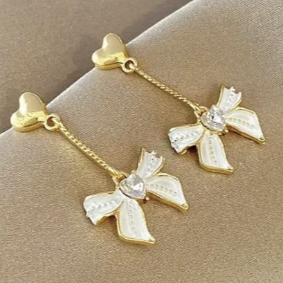 Golden Ribbon Earrings